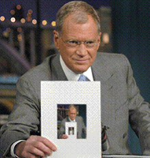 An Infinite Loop of David Letterman and a Picture of Himself